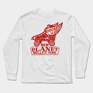 New Planet Roller Rink Vintage Defunct Skating Club Long Sleeve T-Shirt